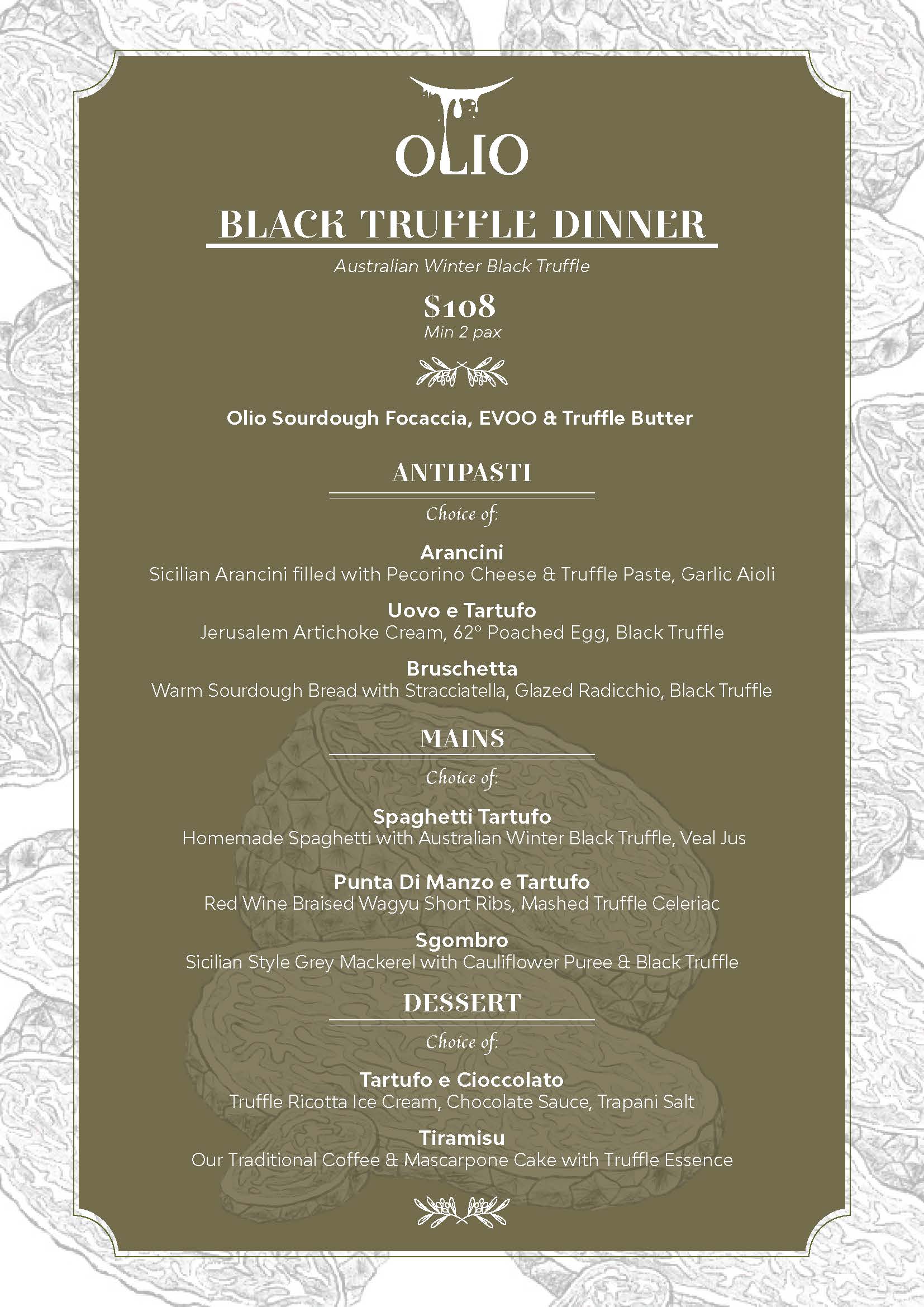 Black Truffle Dinner