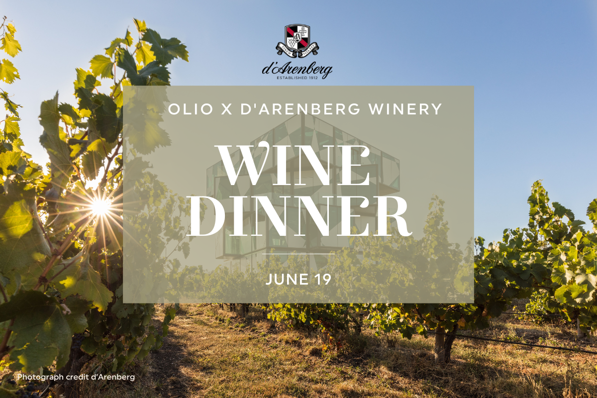 d'Arenberg wine dinner at Olio