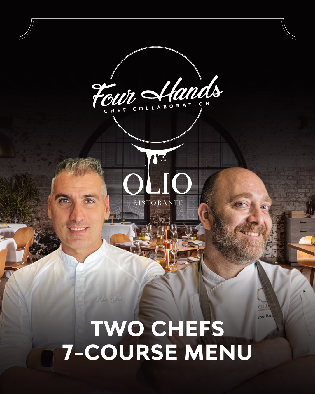 Olio Lino Sauro and Pietro Epifani four hands dinner
